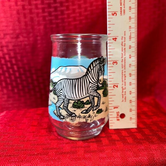 Vintage Welch’s Grevy’s Zebra Endangered Species Jelly Jar - Picture 1 of 2